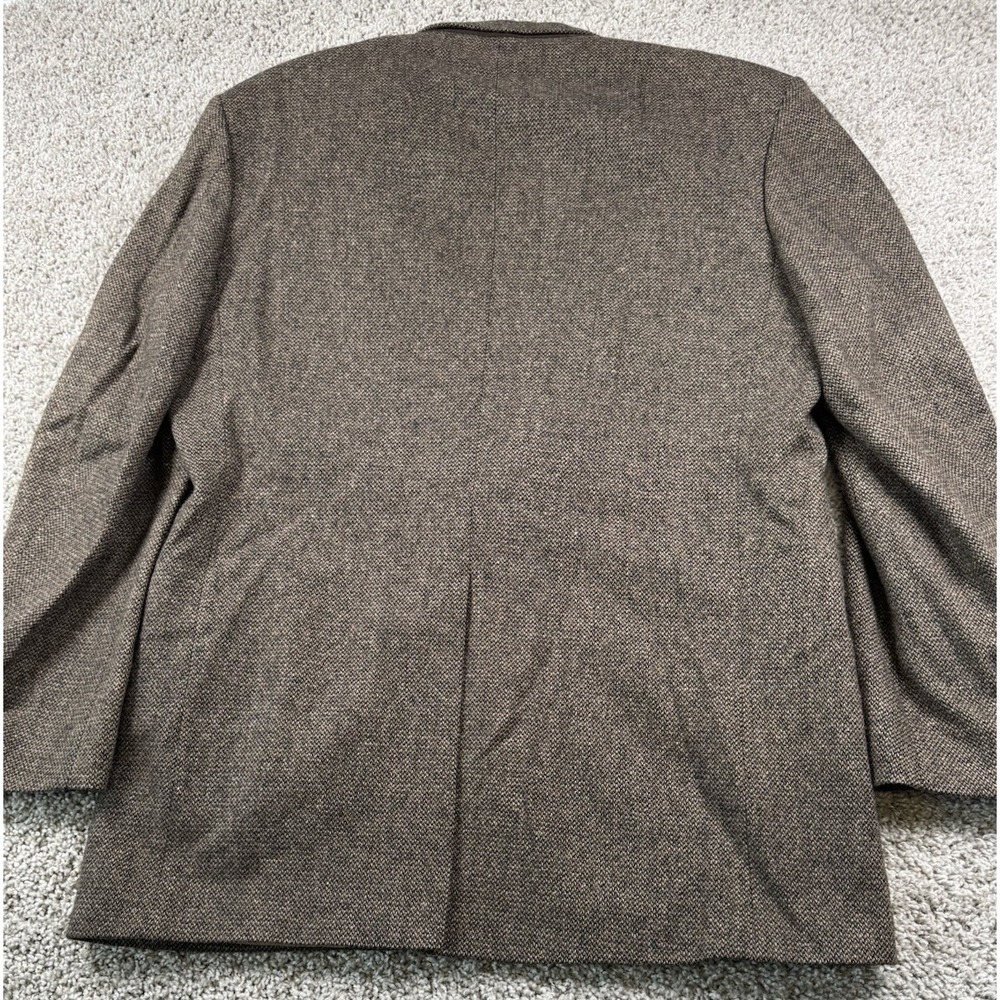 Lands End Mens Tweed Wool Lambswool Blazer Jacket Sport‎ Coat 43 Long - Picture 6 of 9